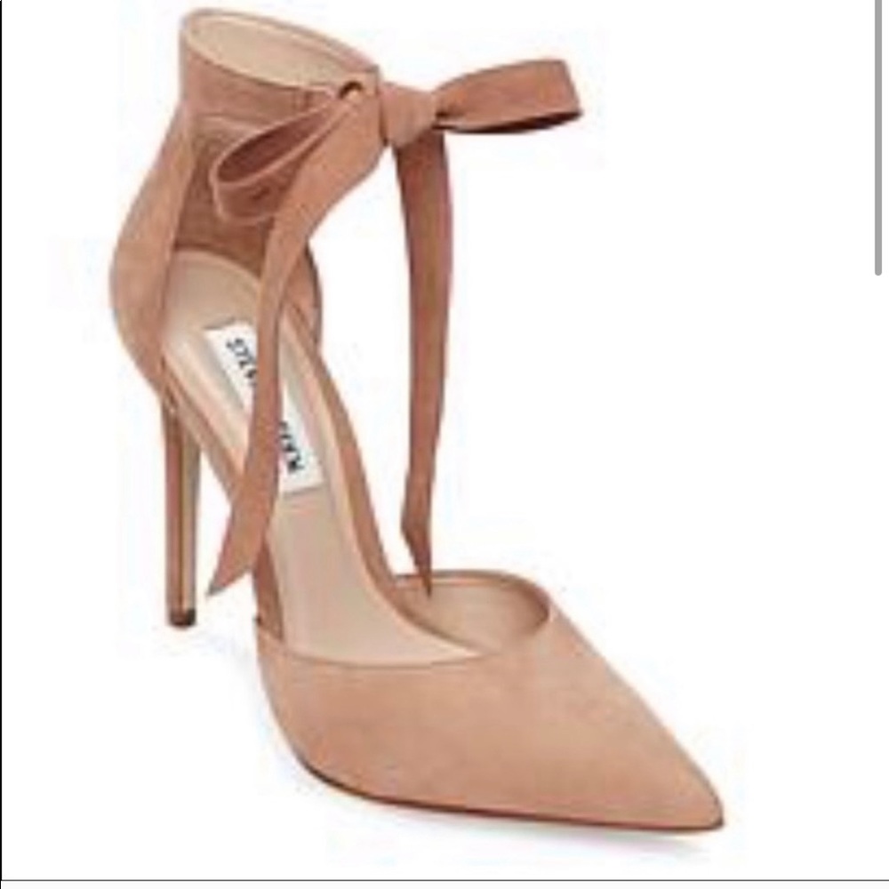 Steve Madden ribbon suede tie heel